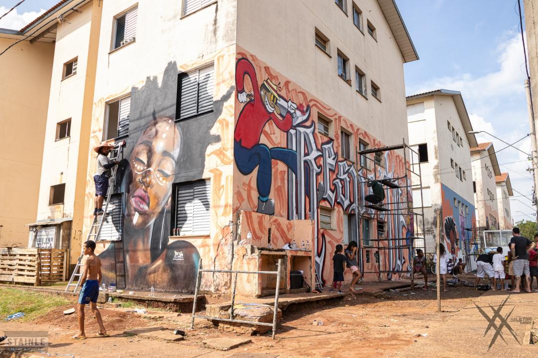 Foto 4 de 27 — Festival de Graffiti transforma Residencial dos Oitis em Araraquara; ‘lugar cheio de arte e esperança’
